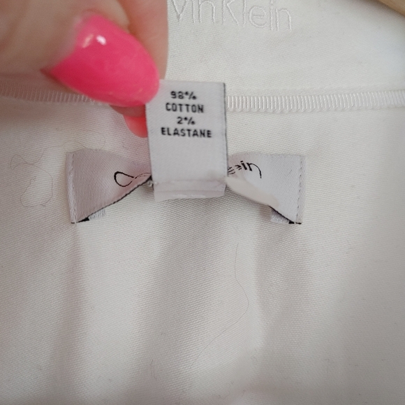 Calvin Klein White Dress Shirt ~ Size XL - Picture 10 of 13